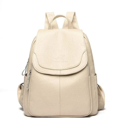 Women’s Anti-Theft Leather Backpack with RFID