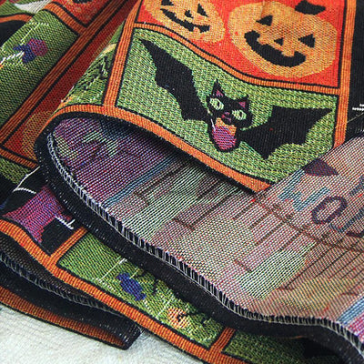 Halloween Decorative Tablecloth Cotton Blend Table Runner 33x180cm
