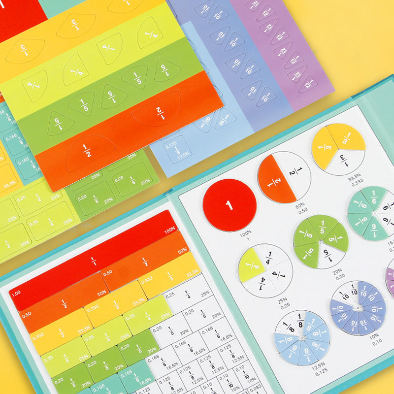 Magnetic Fraction Disc Set for Math Learning