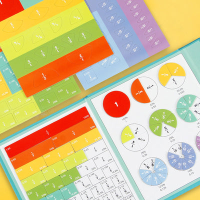 Magnetic Fraction Disc Set for Math Learning