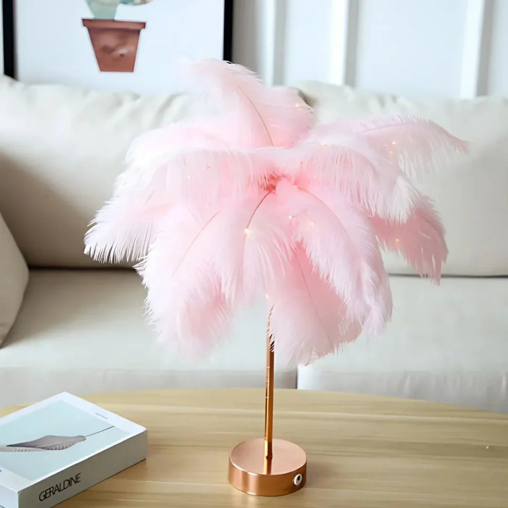 LumaPalm Feather Palm Tree Lamp