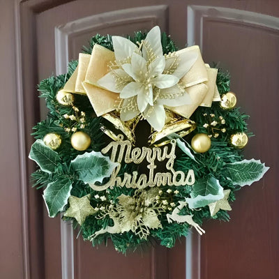 Holiday Harmony Merry Christmas Wreath for Home Decor
