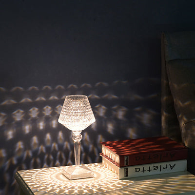 Rechargeable Crystal Lampshade Touch LED Lamp
