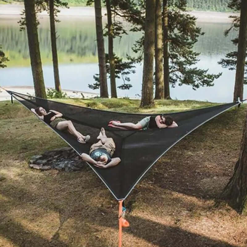 Multi-Person Camping Hammock with 3-Point Anchor System
