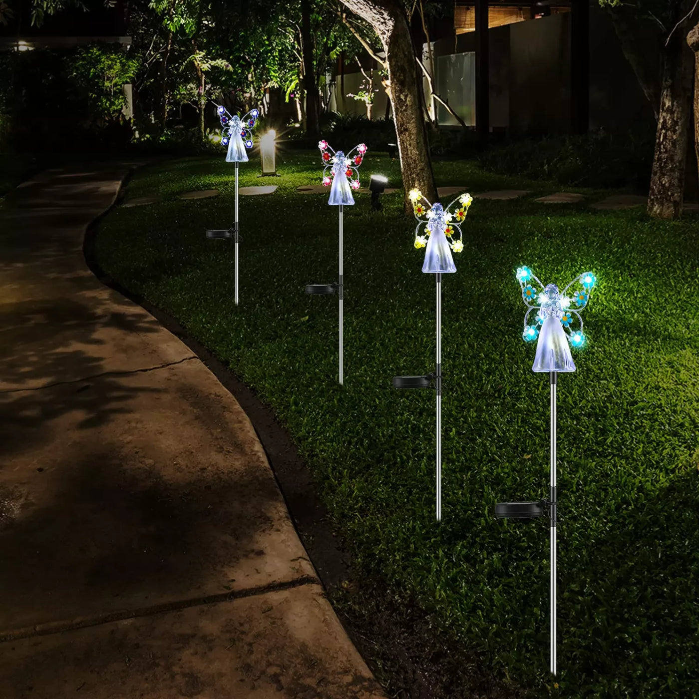 Solar Angel LED Garden Light for Outdoor Decoration