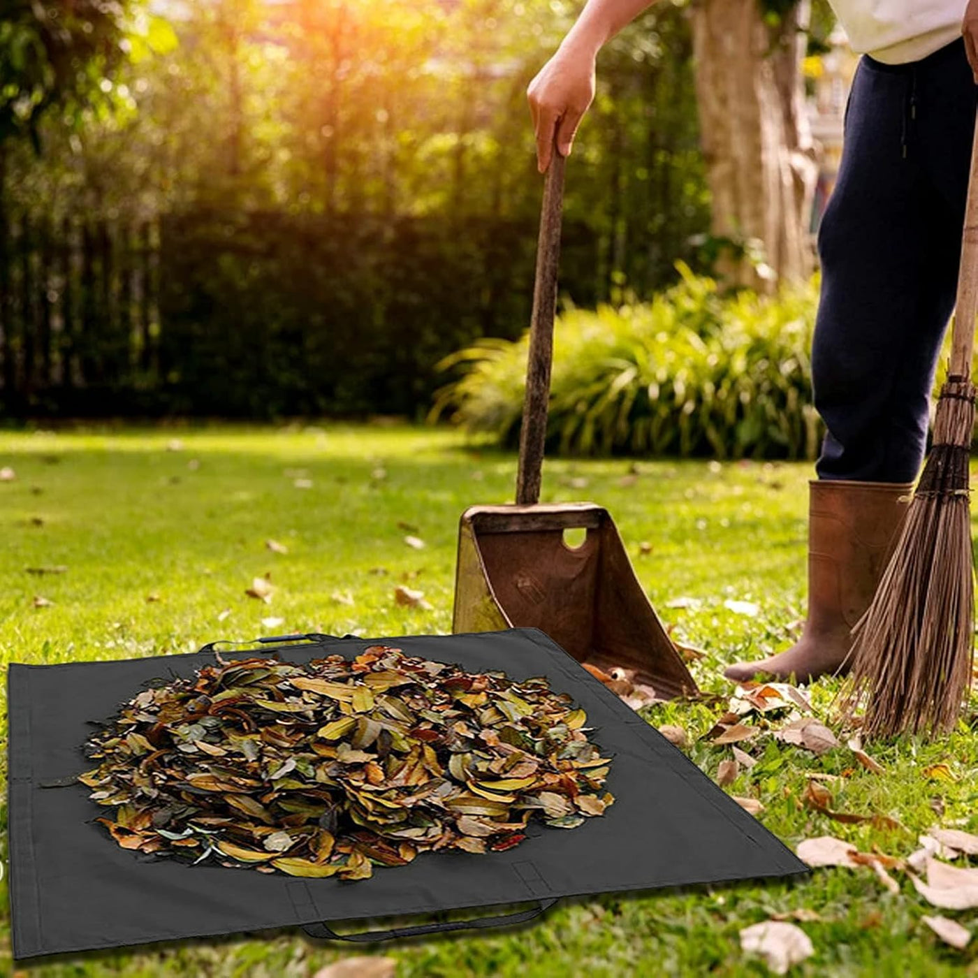 Foldable Garden Waste Bag – Durable Leaf Collector