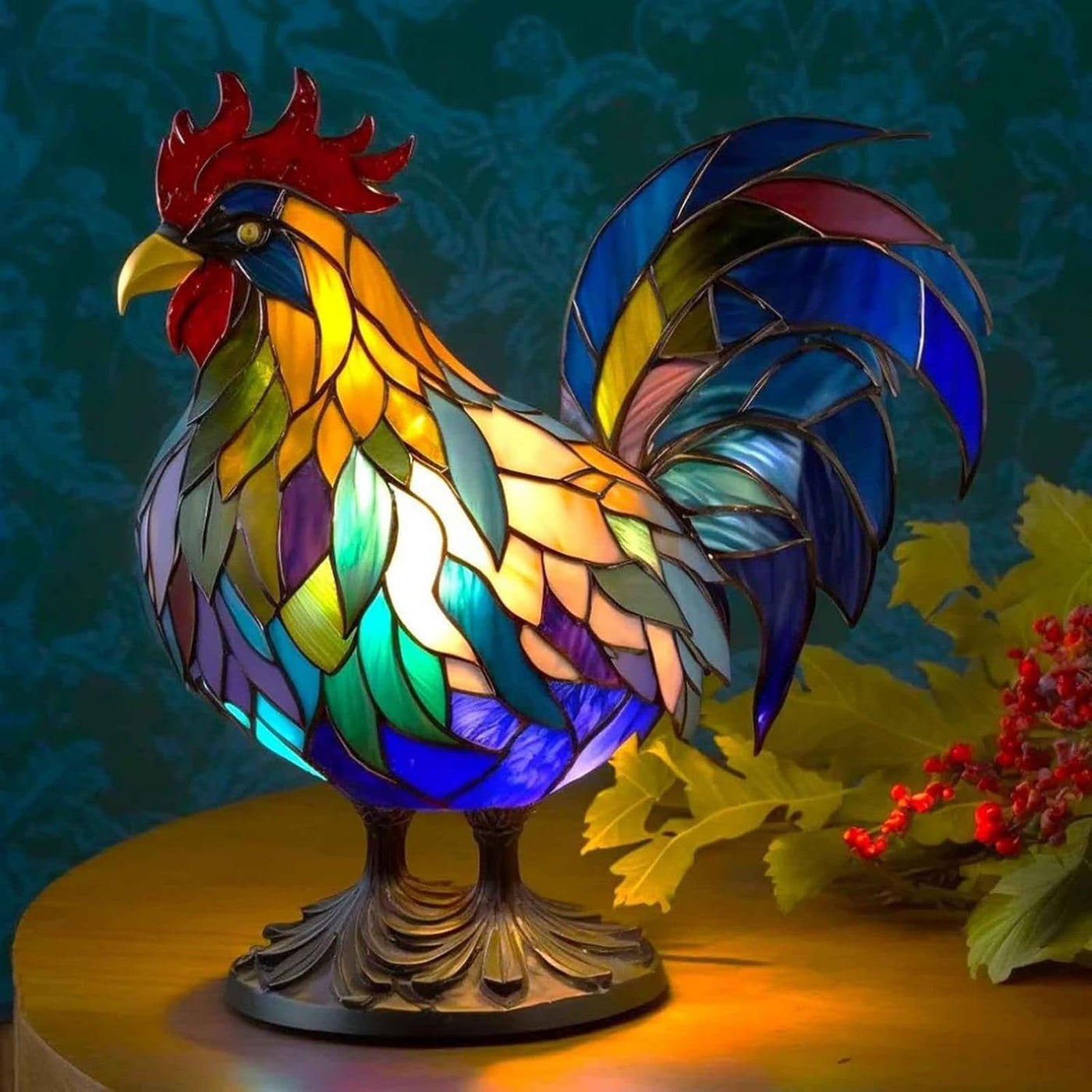 LED Dog Table Lamp – Modern Resin Design