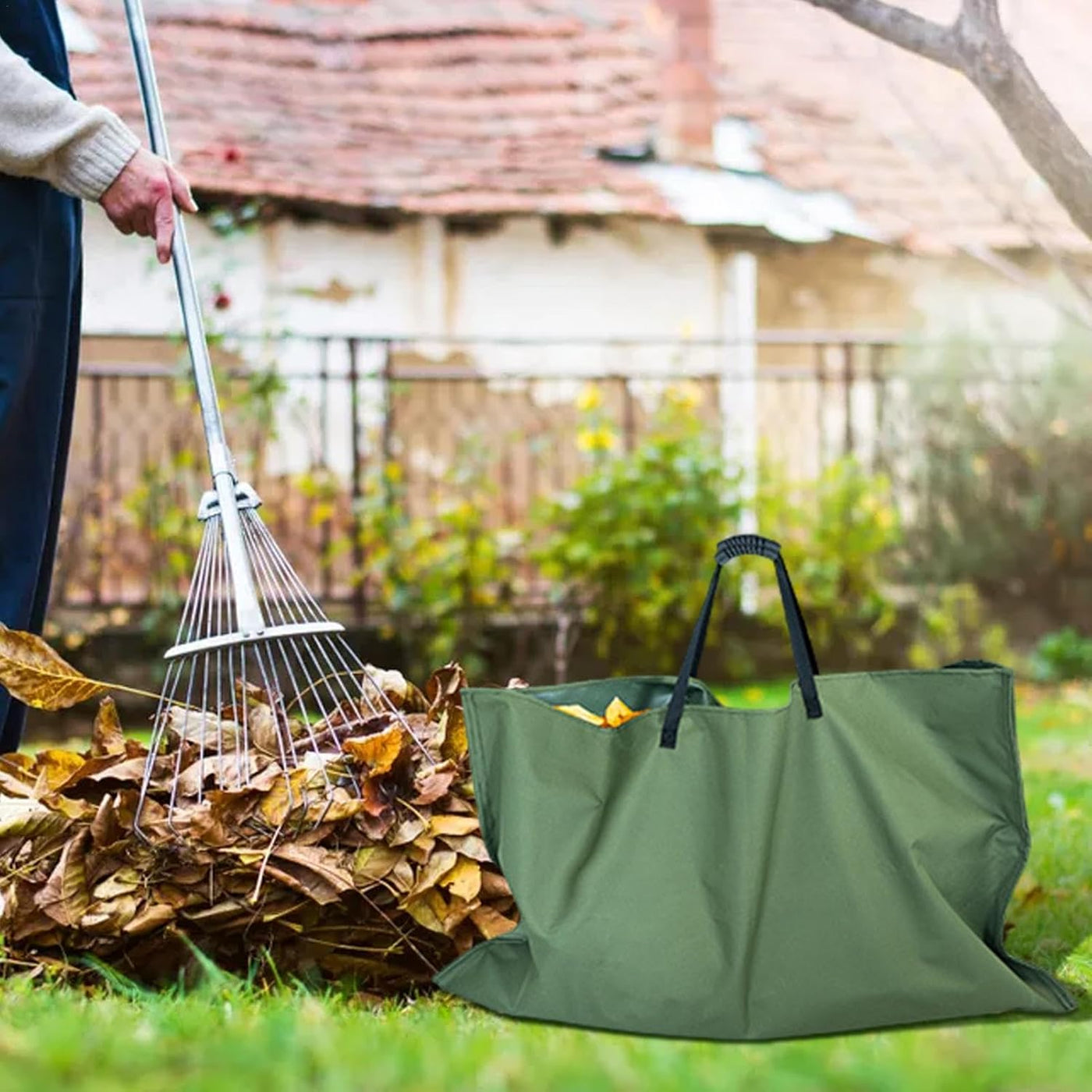 Foldable Garden Waste Bag – Durable Leaf Collector