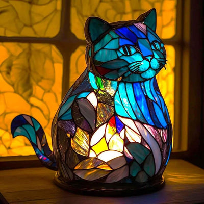 LED Dog Table Lamp – Modern Resin Design