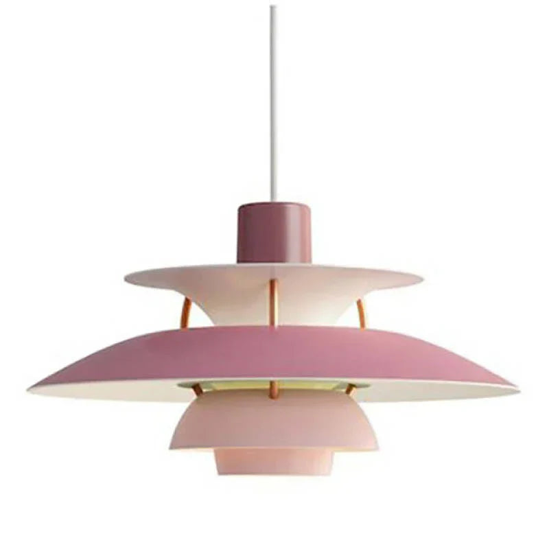 Modern Morandi LED Pendant Light – E27 Metal Shade