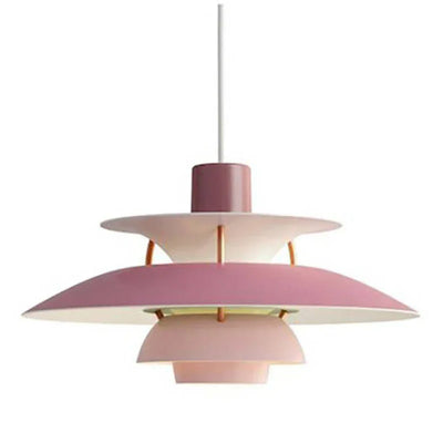 Modern Morandi LED Pendant Light – E27 Metal Shade
