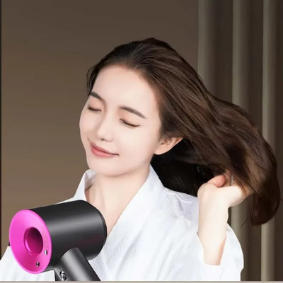 Ionic Hair Dryer with Nozzle for Fast Frizz Control