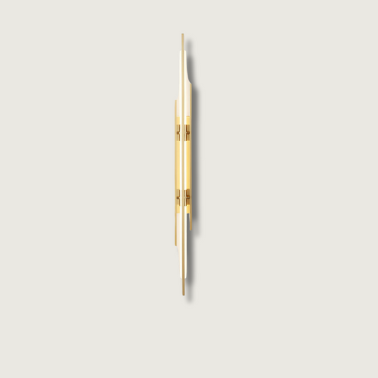 LuxeHalo – Opulent Gold Wall Light for Elegant Spaces