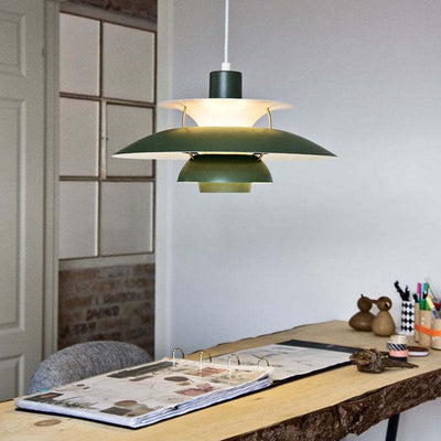 Modern Morandi LED Pendant Light – E27 Metal Shade