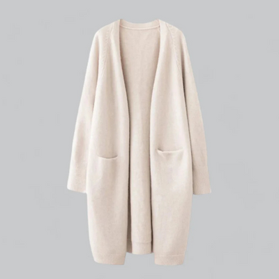 Women’s Long Open Front Casual Knit Cardigan