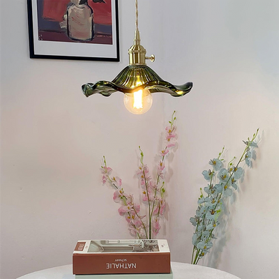 Chic Hibiscus Glass Pendant Lamp