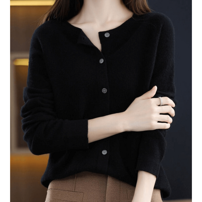 Women’s Short Knit Button Down Cardigan