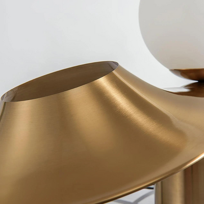Retro Glass Table Lamp with Dimmable Light