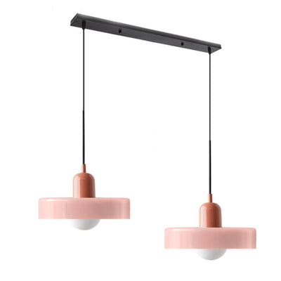 2-Head Bauhaus Glass Pendant Light Adjustable