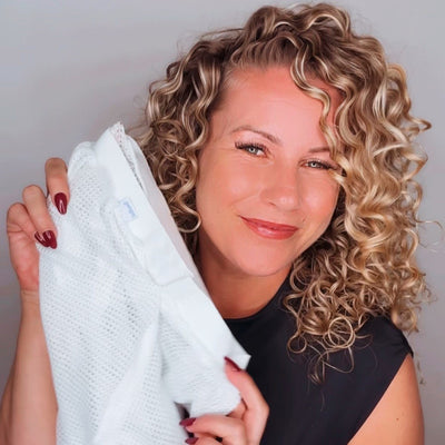 Net Plopping Cap for Curly Hair – Frizz-Free Drying Bonnet