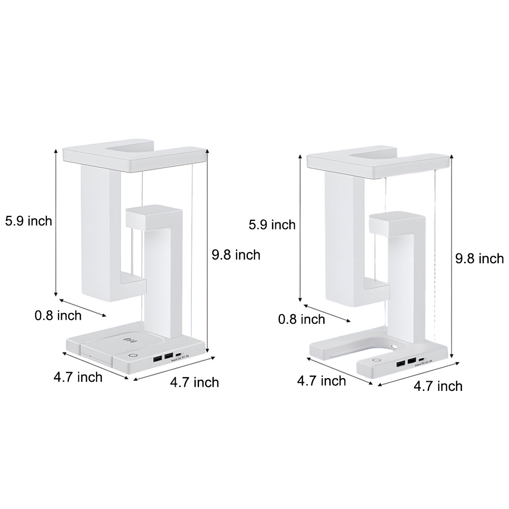 Levitating LED Table Lamp with Wireless Charging