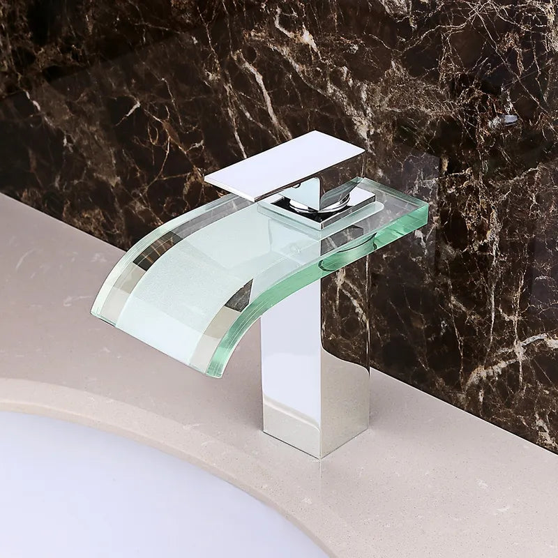 AquaCascade Bathroom Waterfall Faucet