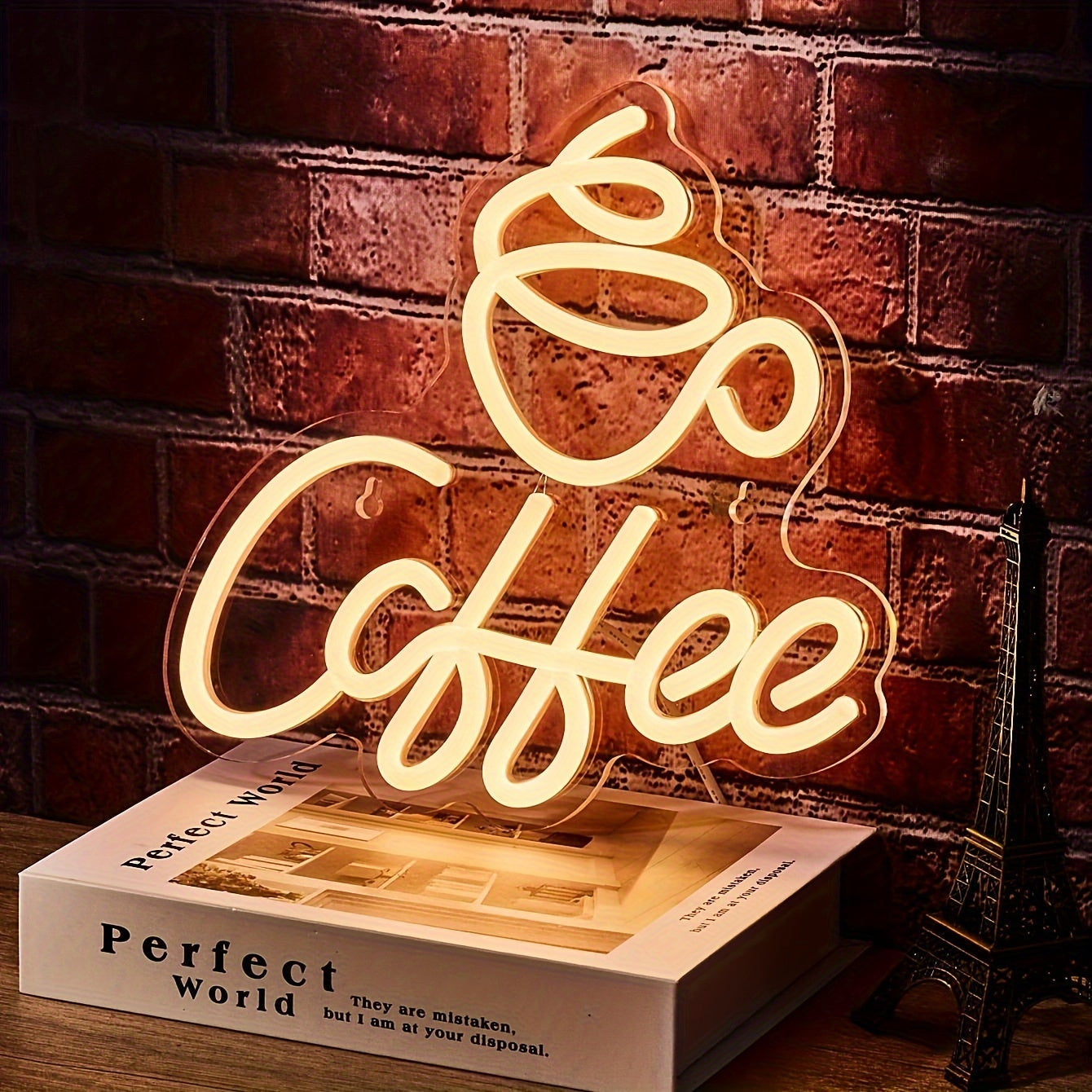 Neon LED Coffee Sign for Kitchen or Café Wall