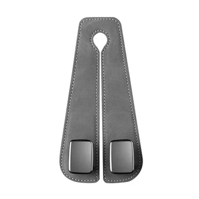 Car Seat Back Double Hook with Phone Holder – PU Leather Organizer