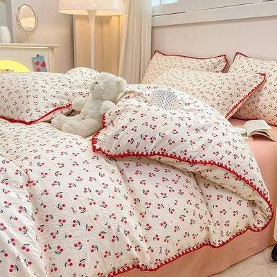 Blossom & Berry Dream Bedding Set 4pcs Floral Duvet Cover