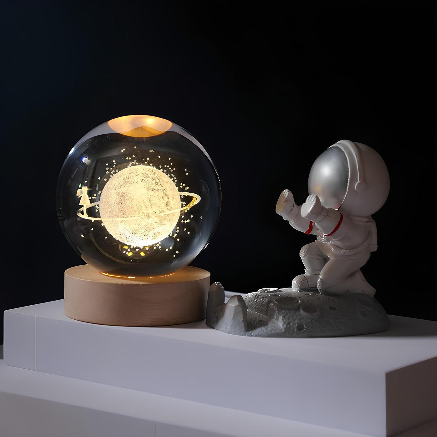 Luminous Crystal Ball LED Night Light Decor