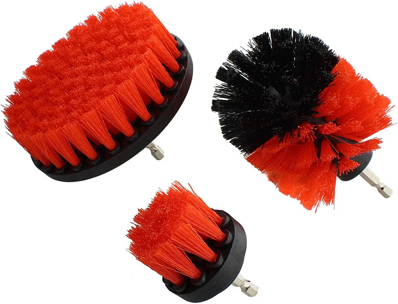 3-Piece Drill Brush Cleaning Attachment Set