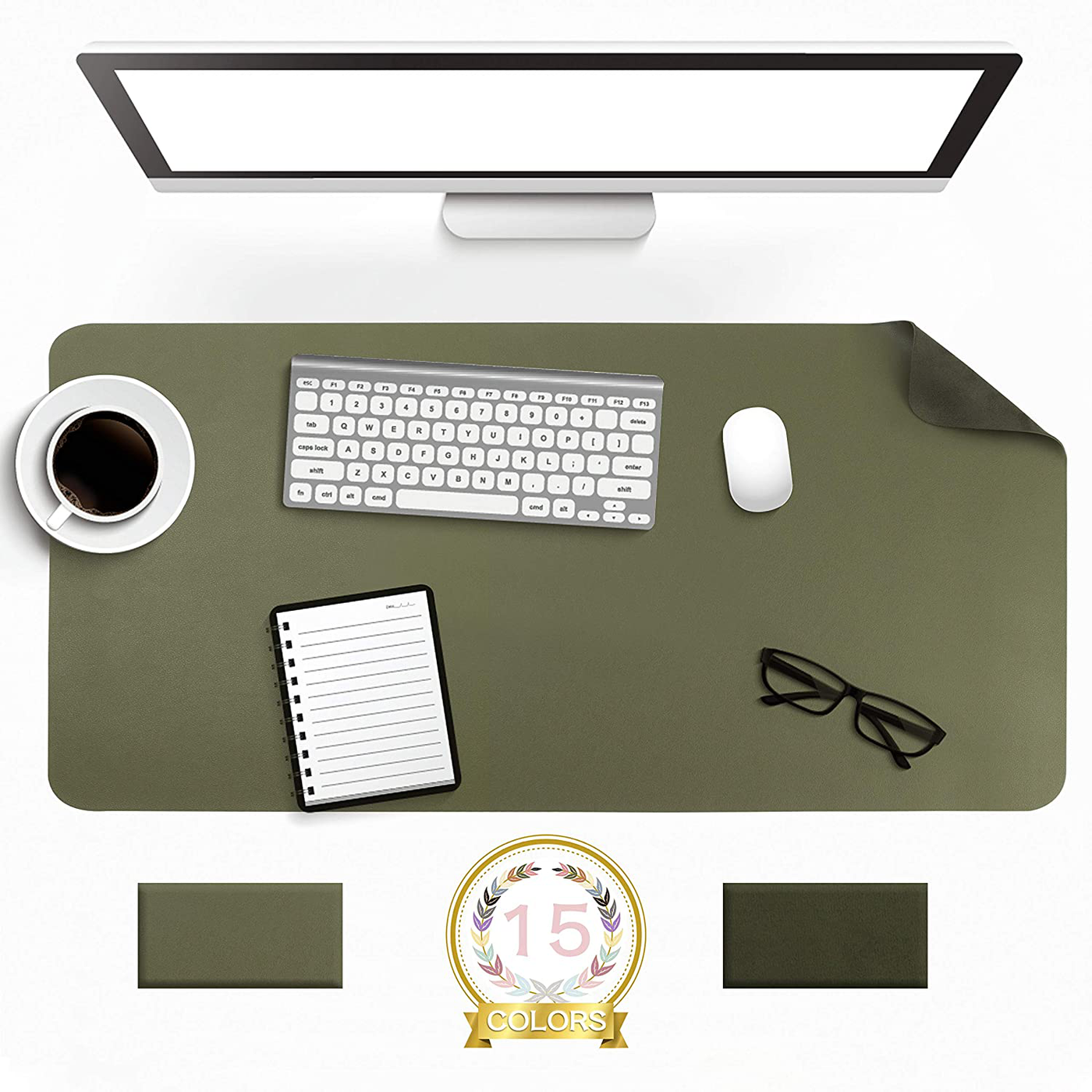 Desk Pad Protector Waterproof Non-Slip Leather Office Mouse Mat