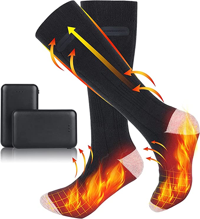 Rechargeable Heated Socks with Adjustable Temperature