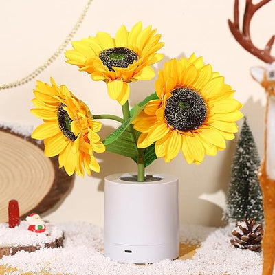 Shimmering Sunflower LED Table Lamp