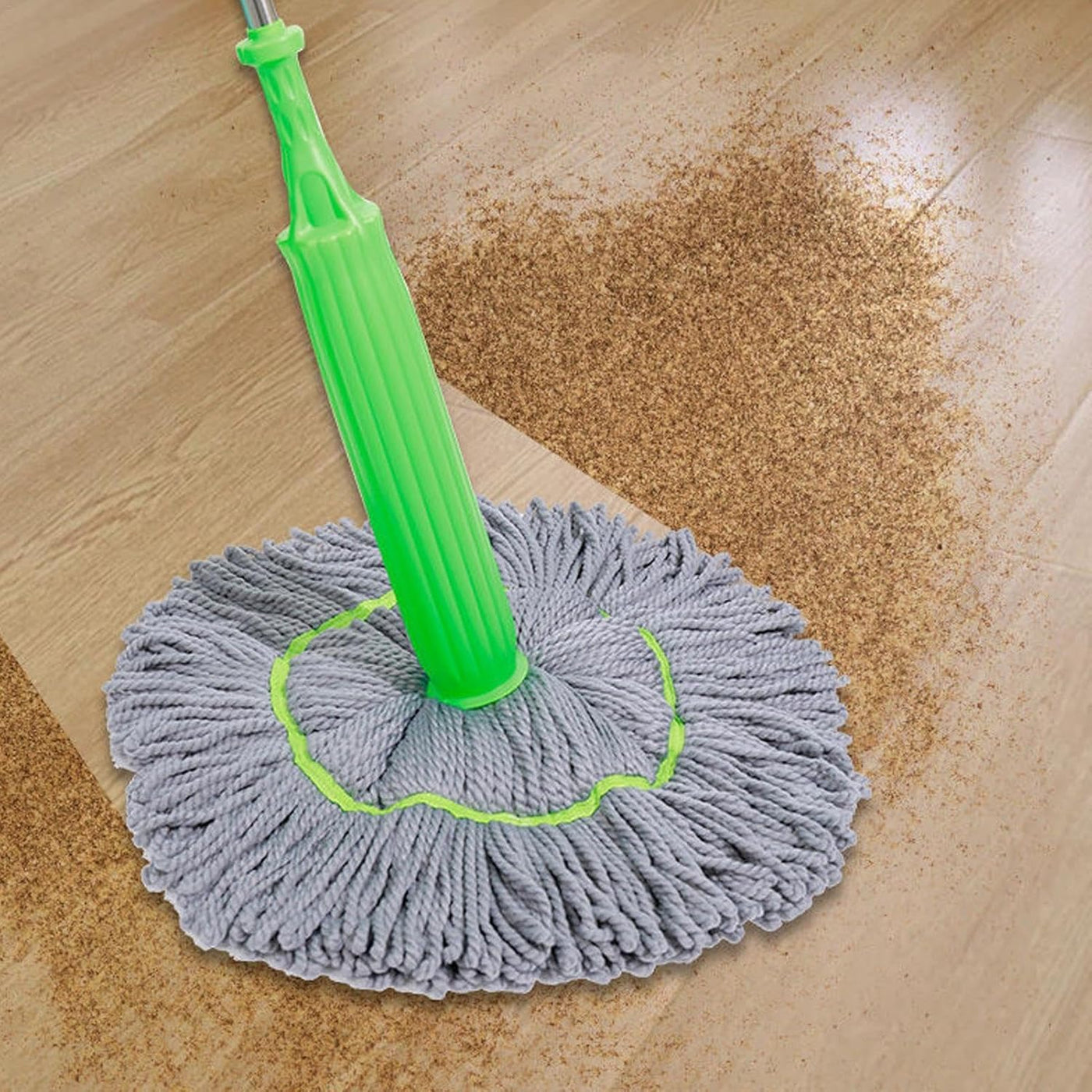Self-Wringing Microfiber Floor Mop with 360° Rotation