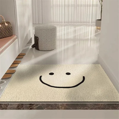 Mood Emoji Doormat Funny Welcome Mat Polyester Non-Slip