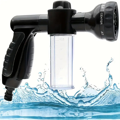 Multi-Function Car Wash Gun with Microfiber Attachment