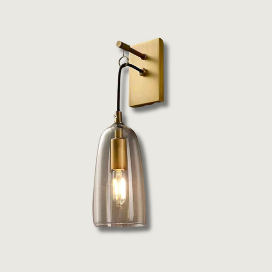 NovaBeam – Refined Gold Wall Lamp for Sophisticated Interiors