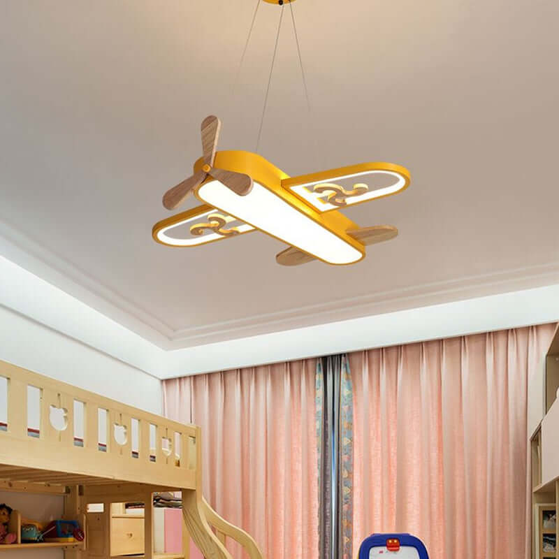 LED Airplane Ceiling Light for Kids Room with Remote