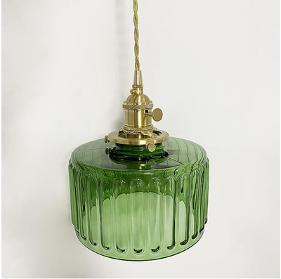Vintage Glass Crystal Pendant Light E27