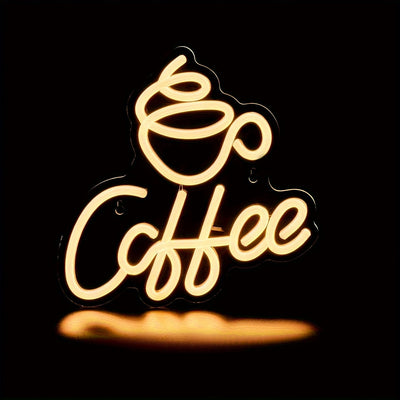Neon LED Coffee Sign for Kitchen or Café Wall
