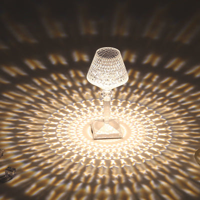 Rechargeable Crystal Lampshade Touch LED Lamp