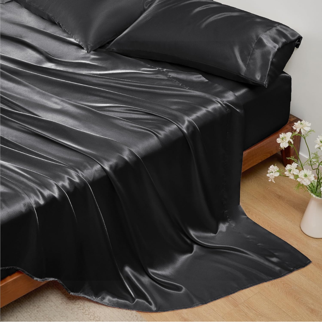 Smooth & Breathable Bed Sheet Set with Silver Ion Infusion