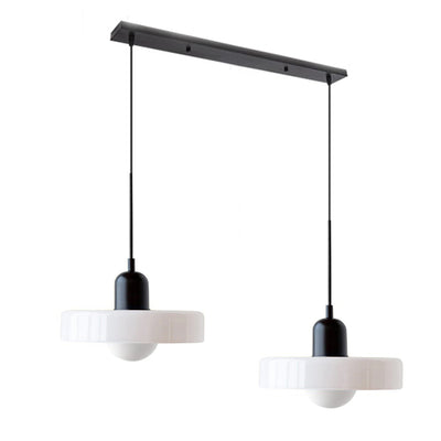 2-Head Bauhaus Glass Pendant Light Adjustable