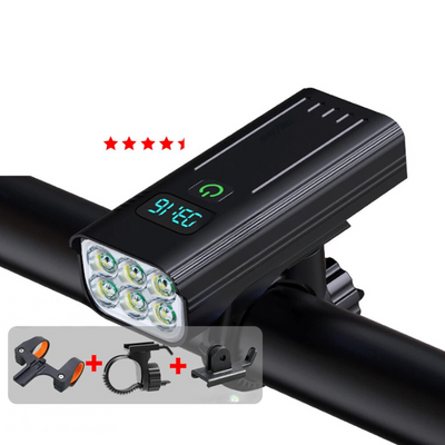 5000 Lumen USB Rechargeable Bike Light with Mounts