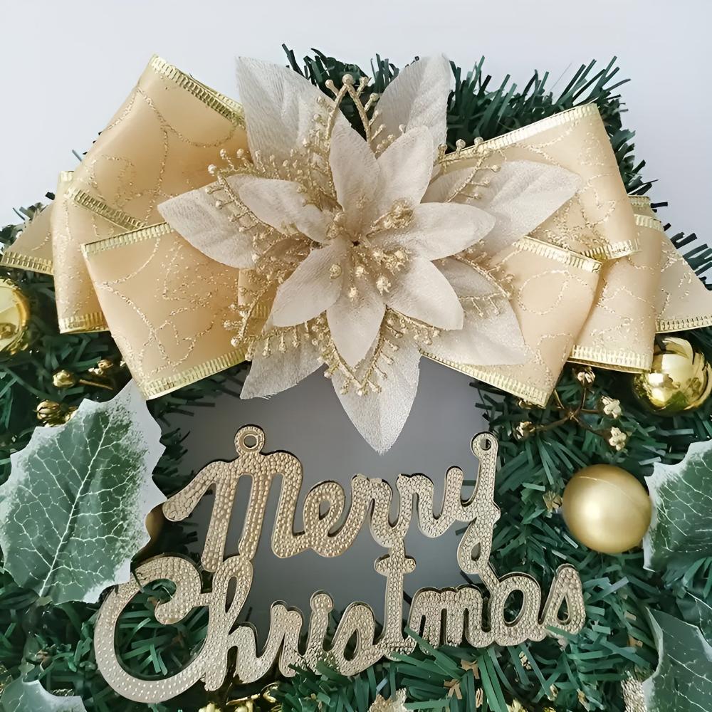 Holiday Harmony Merry Christmas Wreath for Home Decor