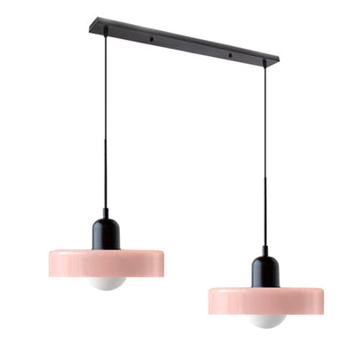 2-Head Bauhaus Glass Pendant Light Adjustable
