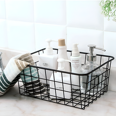 Modern Wire Storage Basket with Handles – NeatBasket