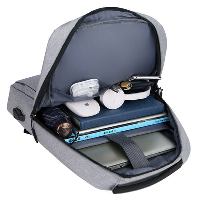 TechTrek Pro Business Laptop Backpack – Waterproof with USB Port