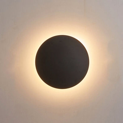 GlowNight – Metal Round Wall Light for Bedroom